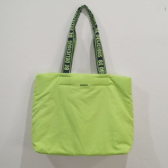 Dkny Handbags - DKNY Be Delicious Neon Green Tote Shopper Sac